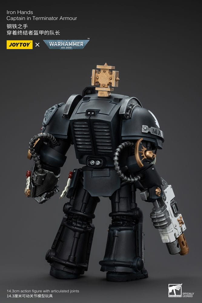 Warhammer 40k Actionfigur 1/18 Iron Hands Captain in Terminator Armour 14 cm