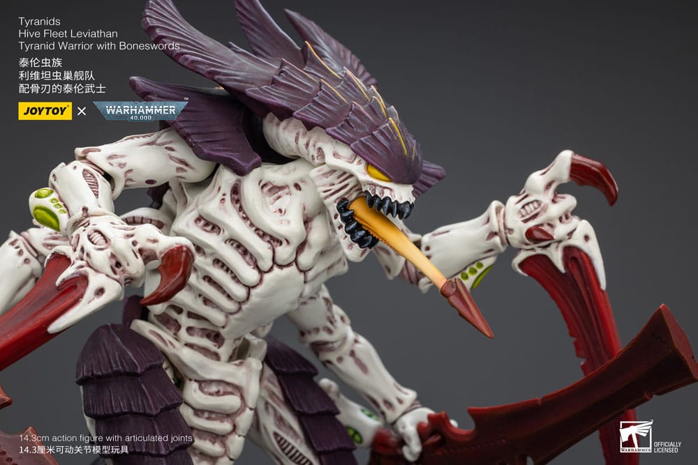 Warhammer 40k Actionfigur 1/18 Tyranids Hive Fleet Leviathan Tyranid Warrior with Boneswords 12 cm