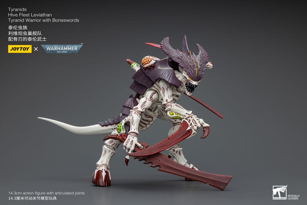 Warhammer 40k Actionfigur 1/18 Tyranids Hive Fleet Leviathan Tyranid Warrior with Boneswords 12 cm
