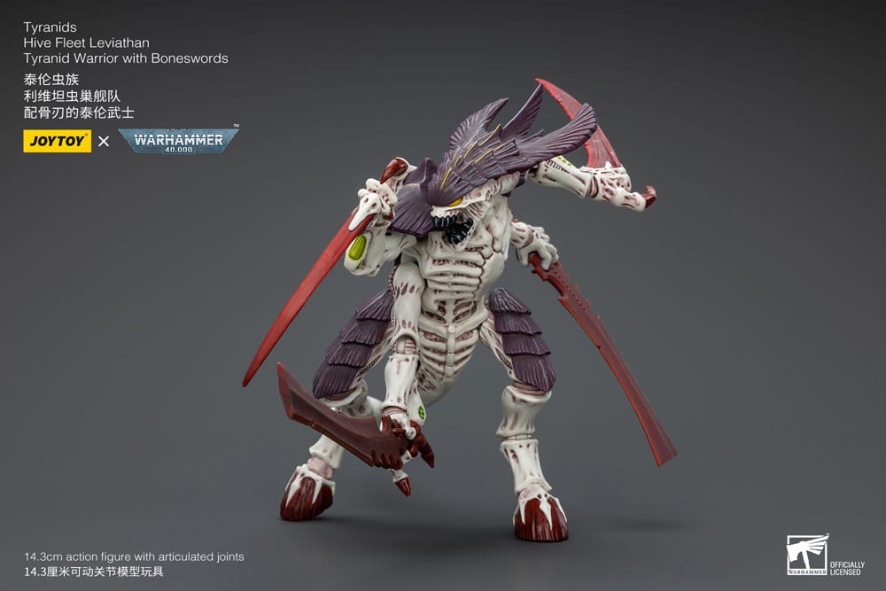 Warhammer 40k Actionfigur 1/18 Tyranids Hive Fleet Leviathan Tyranid Warrior with Boneswords 12 cm