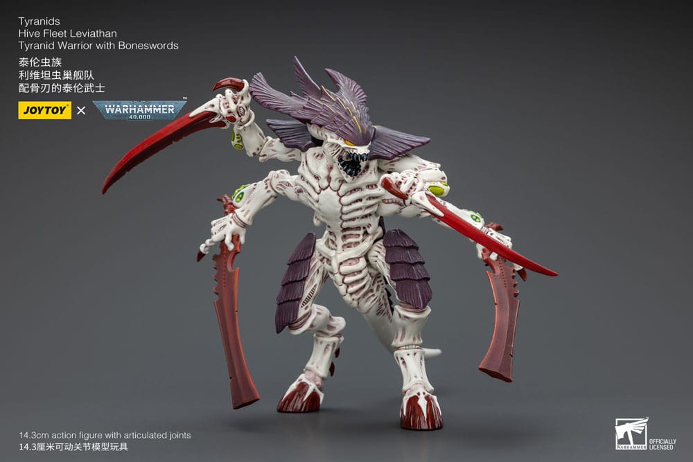 Warhammer 40k Actionfigur 1/18 Tyranids Hive Fleet Leviathan Tyranid Warrior with Boneswords 12 cm
