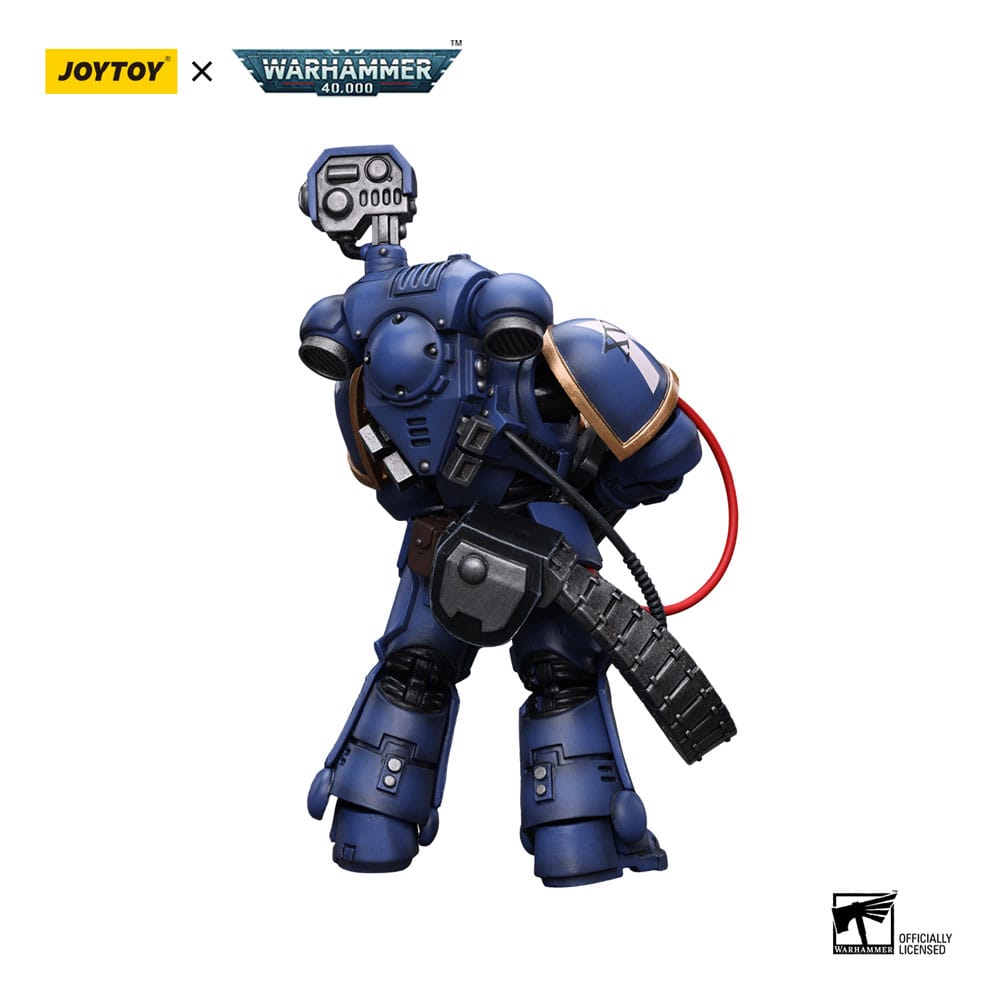 Warhammer 40k Actionfigur 1/18 Ultramarines Desolation Marine with Castellan Launcher (Superfrag) 12 cm