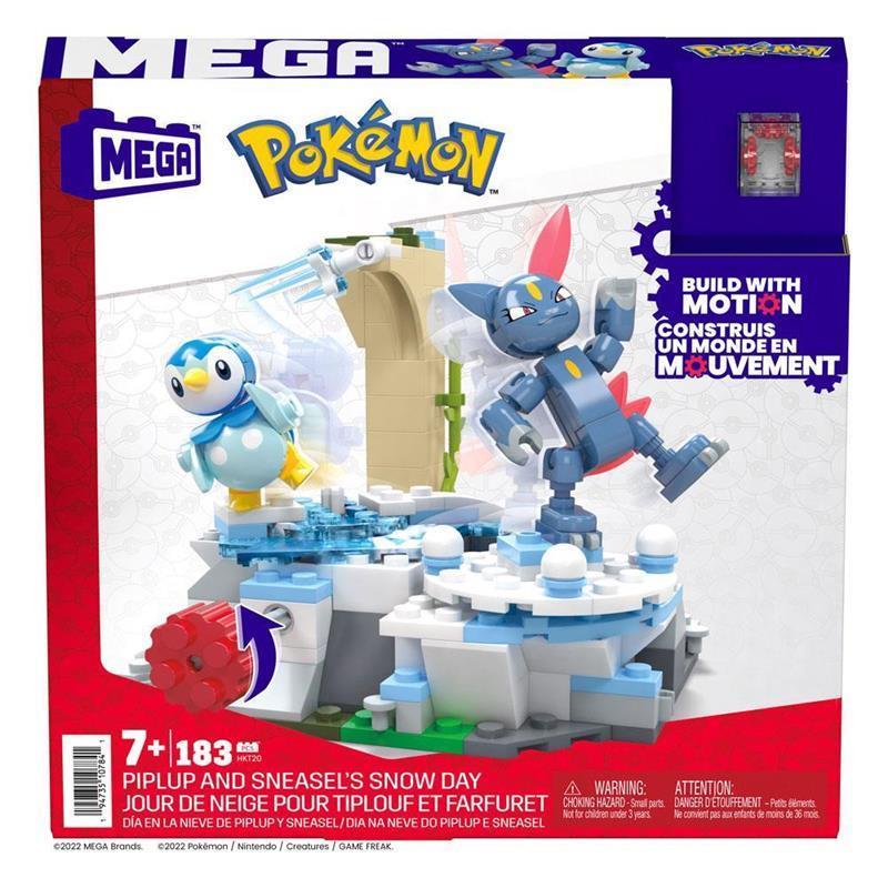 Pokémon Mega Construx Bauset Plinfas und Sniebels Schneetag 11 cm