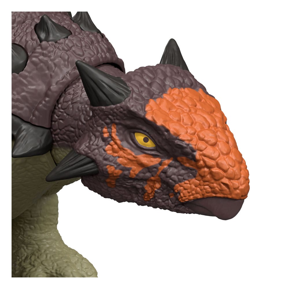 Jurassic World: Die Wiedergeburt Actionfigur mit Sound Wild Roar Ankylosaurus 7 cm