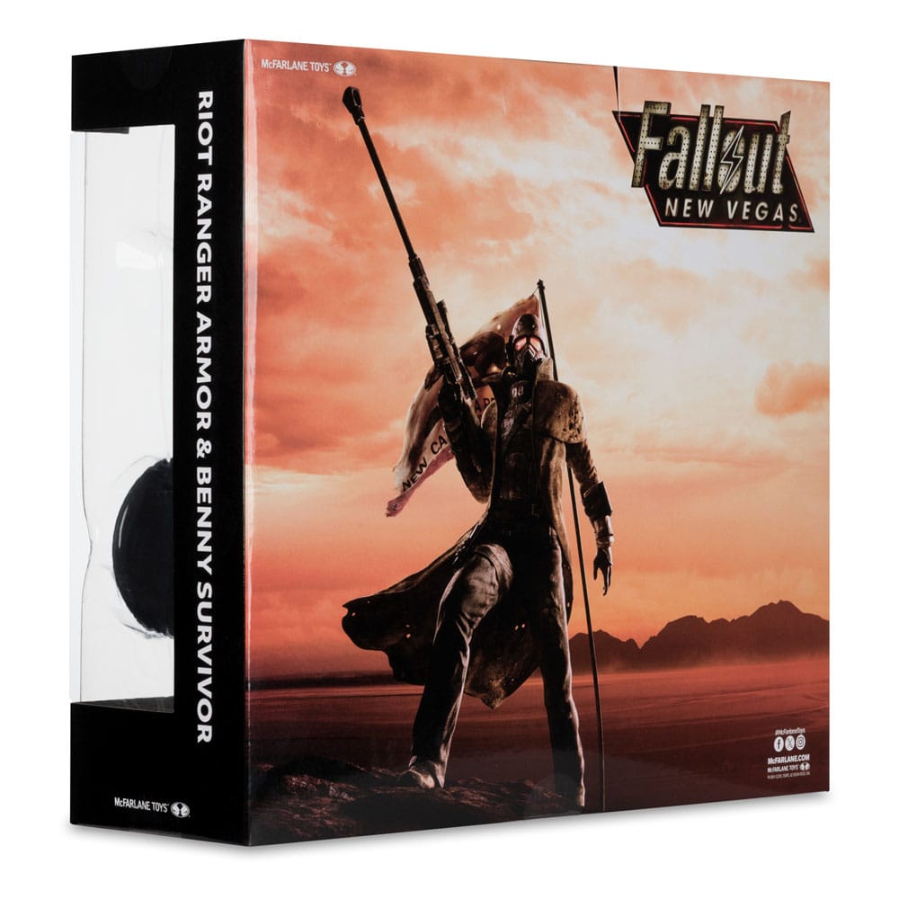 Fallout: New Vegas Statue 2-Pack Riot Ranger Armor & Benny Survivor 18 cm