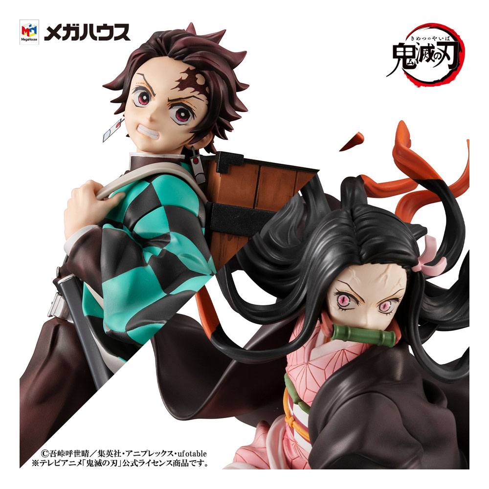 Demon Slayer Kimetsu no Yaiba Precious G.E.M. Series Statues Kamado Brother & Sister 13 - 17 cm - Display