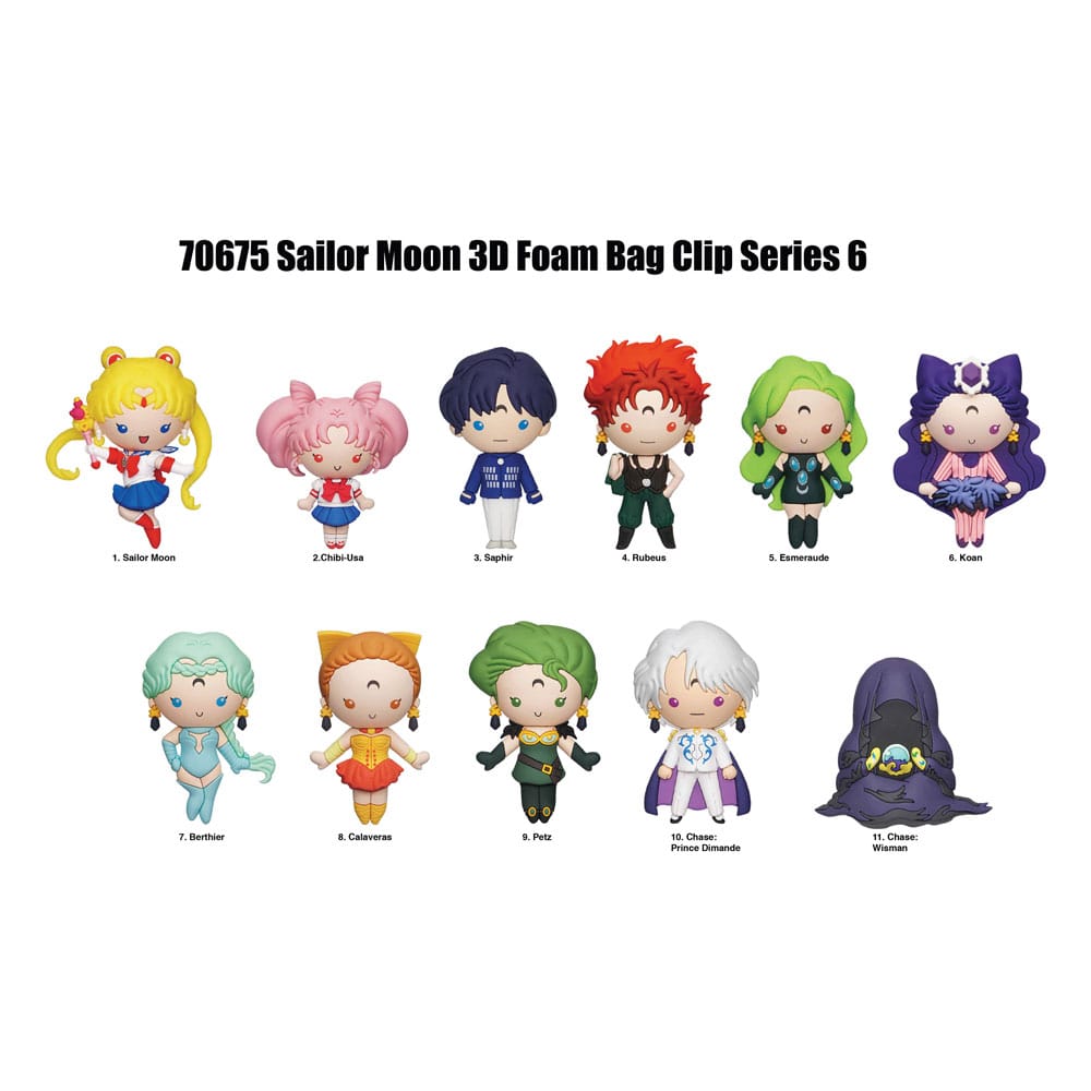 Sailor Moon 3D PVC Bag Clip Series 6