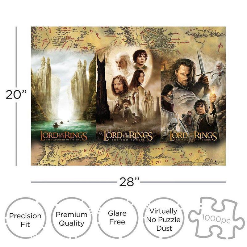 Lord of the Rings Jigsaw Puzzle Triptych (1.000 pieces)