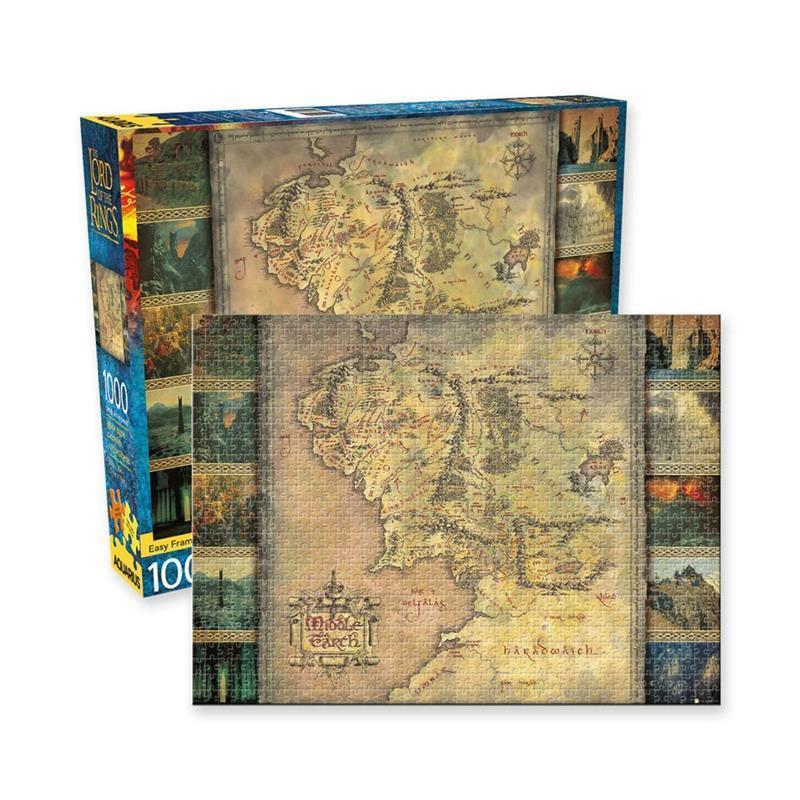 Lord of the Rings Jigsaw Puzzle Map (1.000 pieces)