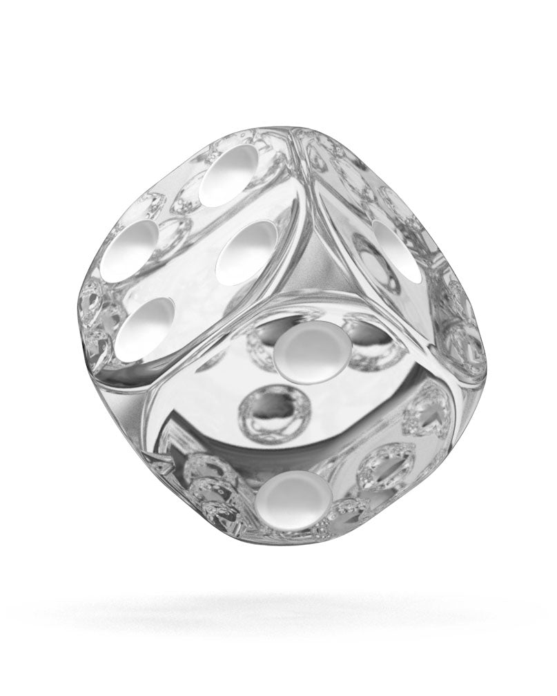 Oakie Doakie Dice D6 Dice 12 mm Translucent - Clear (36)