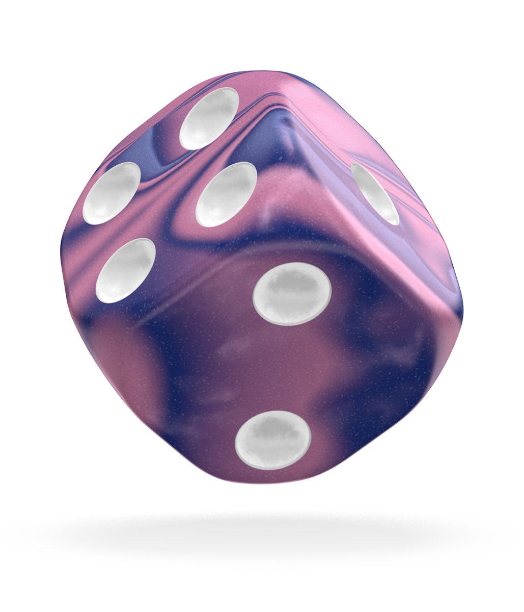 Oakie Doakie Dice D6 Dice 16 mm Gemidice - Venus (12)