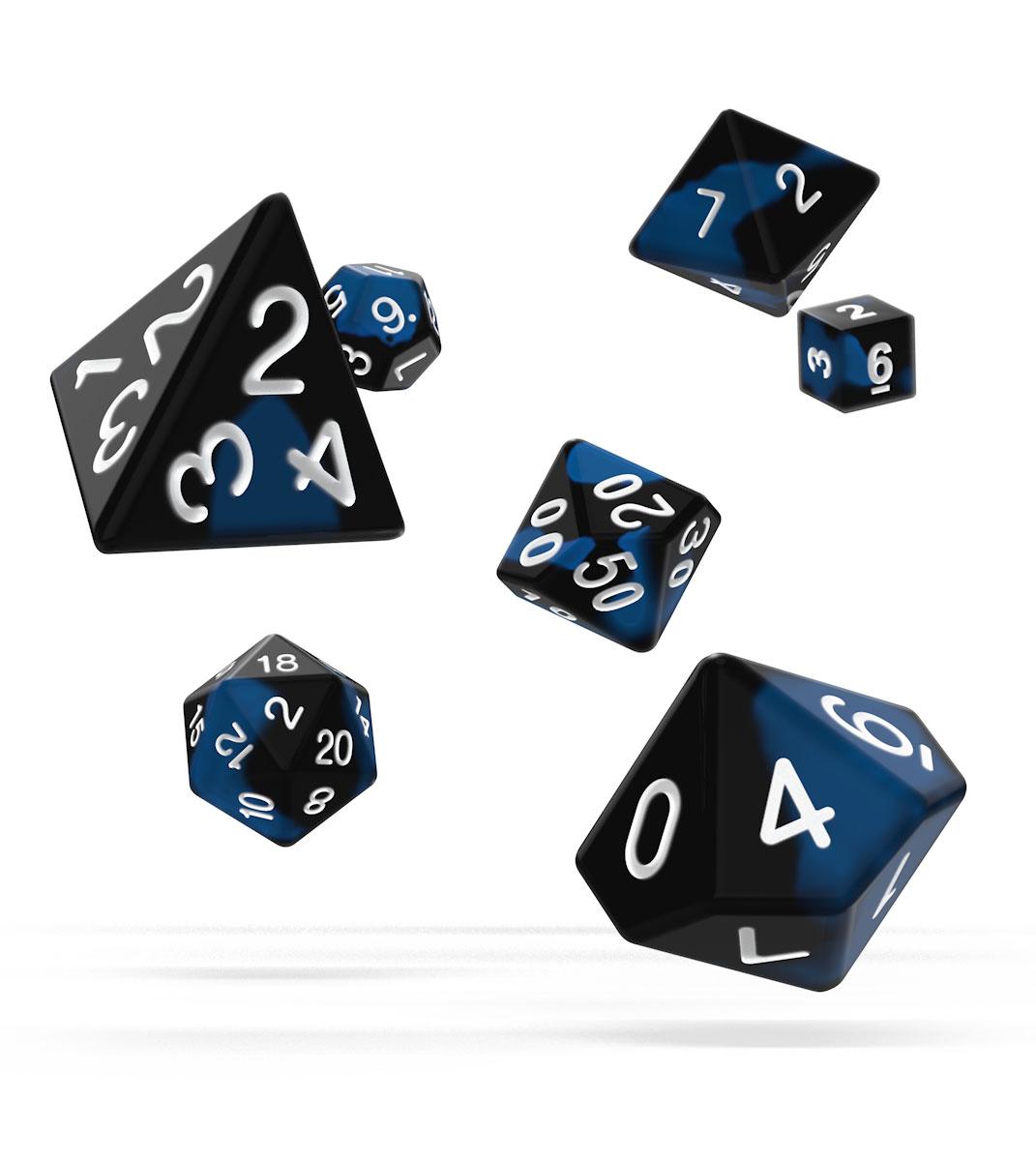 Oakie Doakie Dice Würfel RPG-Set Glow in the Dark - Deep Ocean (7)