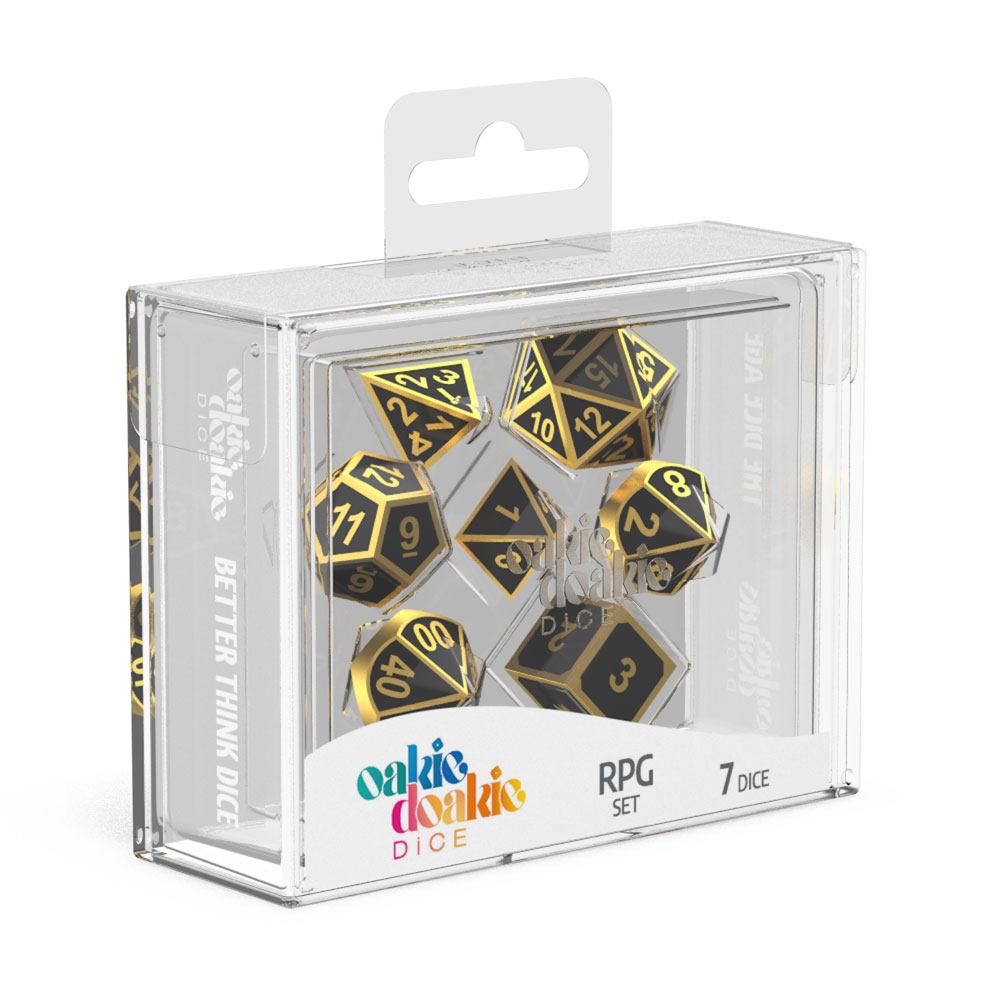 Oakie Doakie Dice Würfel RPG-Set Metal Dice - Alchemy Gold (7)