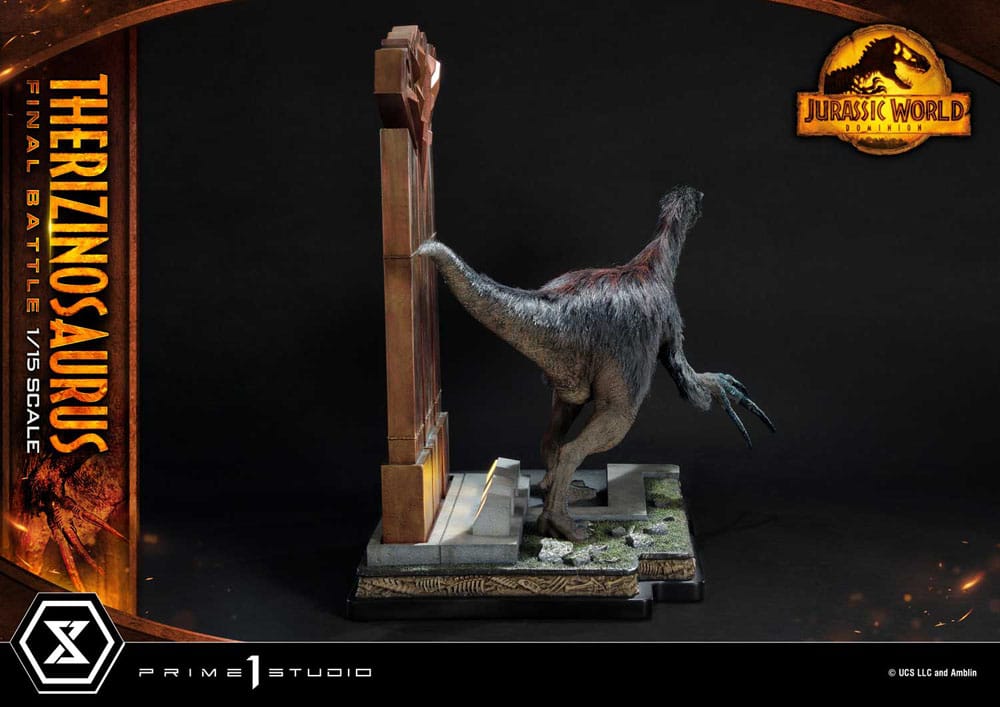 Jurassic World: Ein neues Zeitalter Legacy Museum Collection Statue 1/15 Therizinosaurus Final Battle Regular Version 55 cm