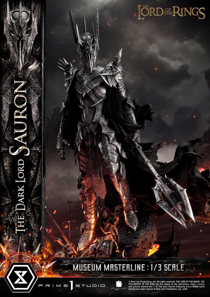 Herr der Ringe Museum Masterline Series Statue 1/3 The Dark Lord Sauron Bonus Version 117 cm