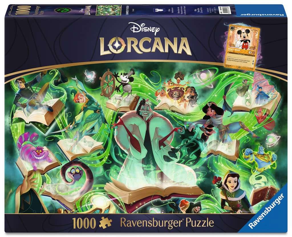 Disney Lorcana Jigsaw Puzzle Glimmers of the Realm: Emerald (1.000 pieces)