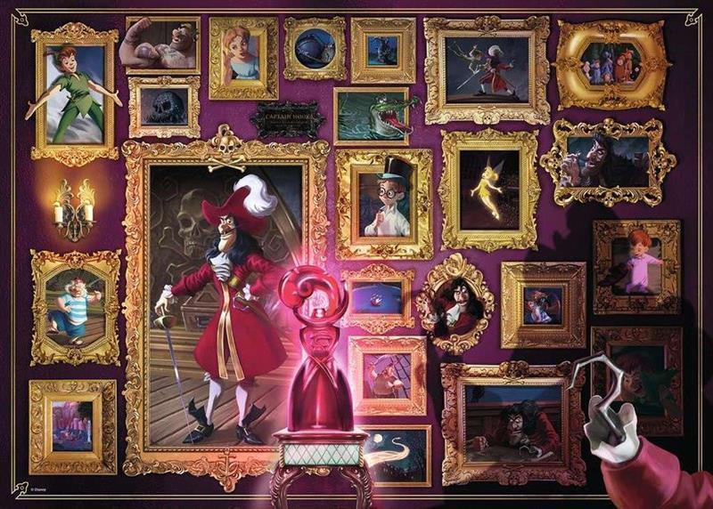 Disney Villainous Jigsaw Puzzle Captain Hook (1.000 pieces)
