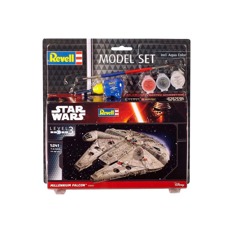 Star Wars Model Kit 1/241 Model Set Millennium Falcon 10 cm