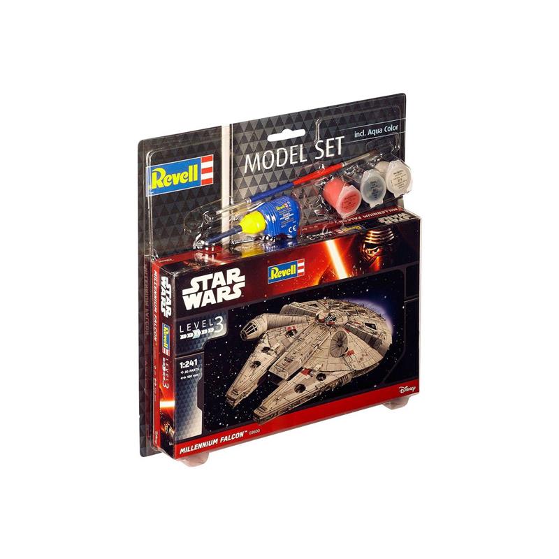 Star Wars Model Kit 1/241 Model Set Millennium Falcon 10 cm