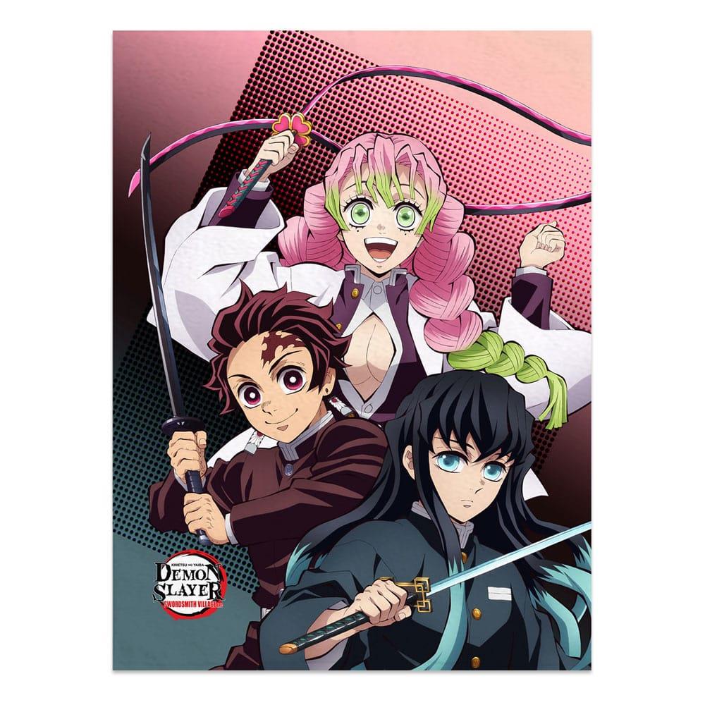 Demon Slayer: Kimetsu no Yaiba blanket Tanjiro, Mitsuri, Muichiro 120 x 160 cm