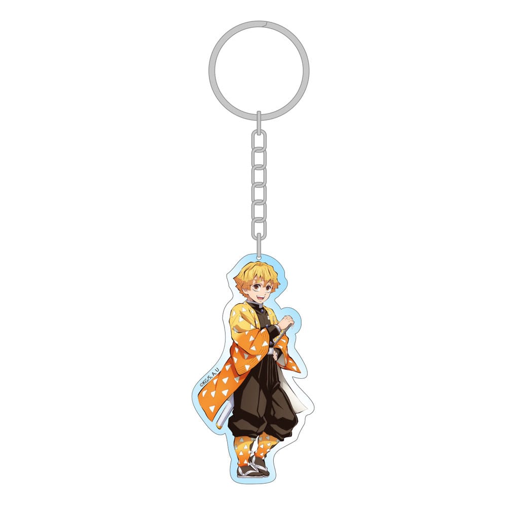 Demon Slayer: Kimetsu no Yaiba Acryl Schlüsselanhänger Zenitsu Holographic 7 cm