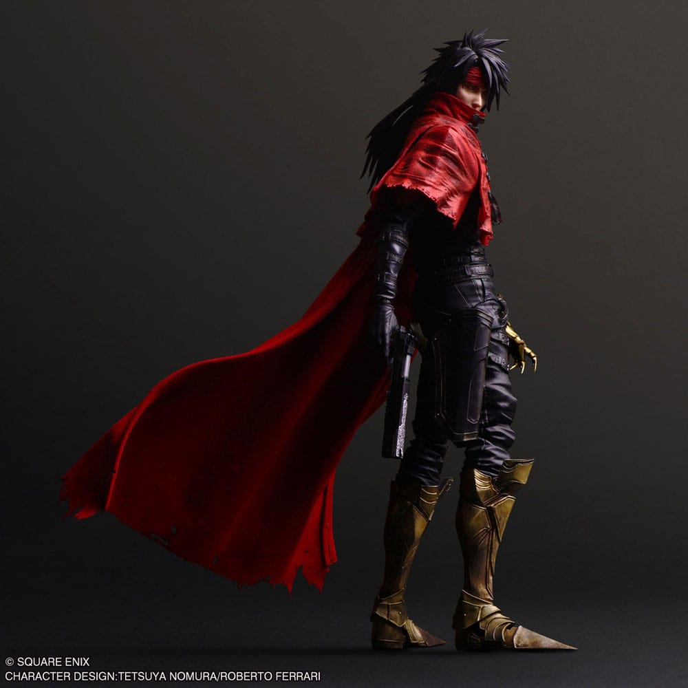 Final Fantasy VII Rebirth Play Arts Kai Actionfigur Vincent Valentine 28 cm