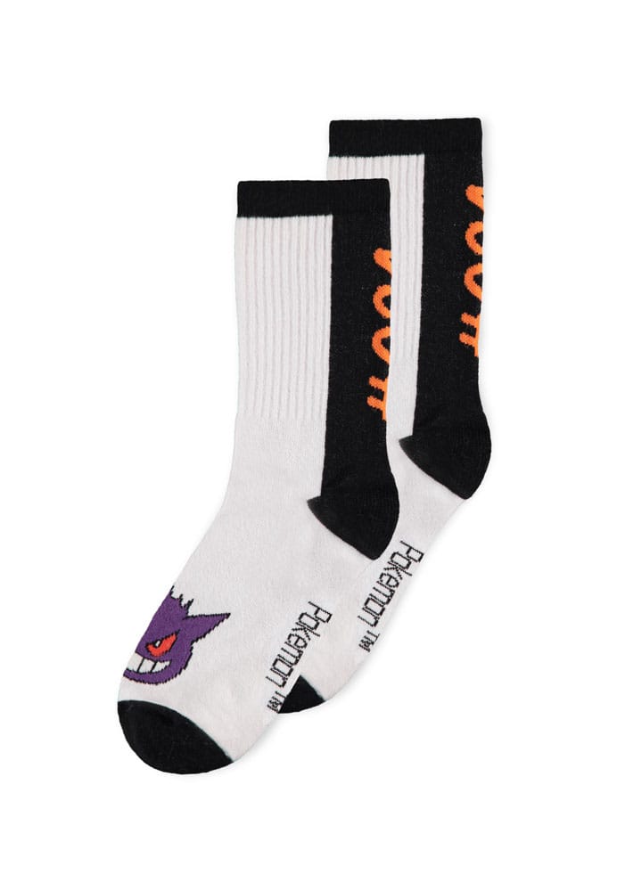 Pokémon Socks 3-Pack Heads Black & White 39-42