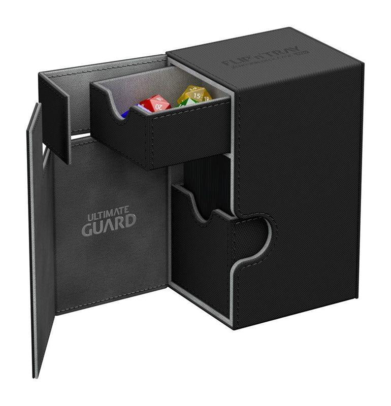 Ultimate Guard Flip´n´Tray Deck Case 80+ Standardgröße XenoSkin Schwarz