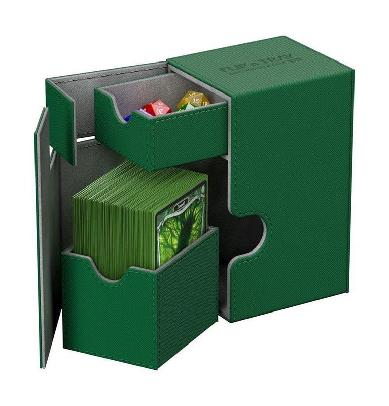 Ultimate Guard Flip´n´Tray Deck Case 80+ Standardgröße XenoSkin Grün