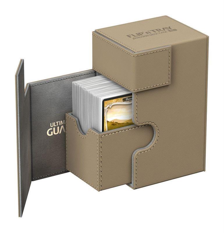 Ultimate Guard Flip´n´Tray Deck Case 80+ Standardgröße XenoSkin™ Sand