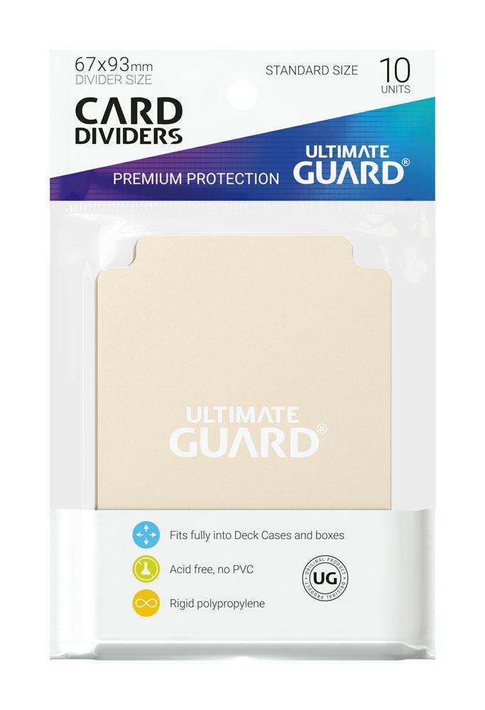 Ultimate Guard Card Dividers Standard Size Sand (10)