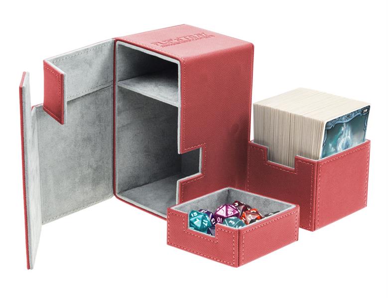 Ultimate Guard Flip´n´Tray Deck Case 100+ Standardgröße XenoSkin Rot