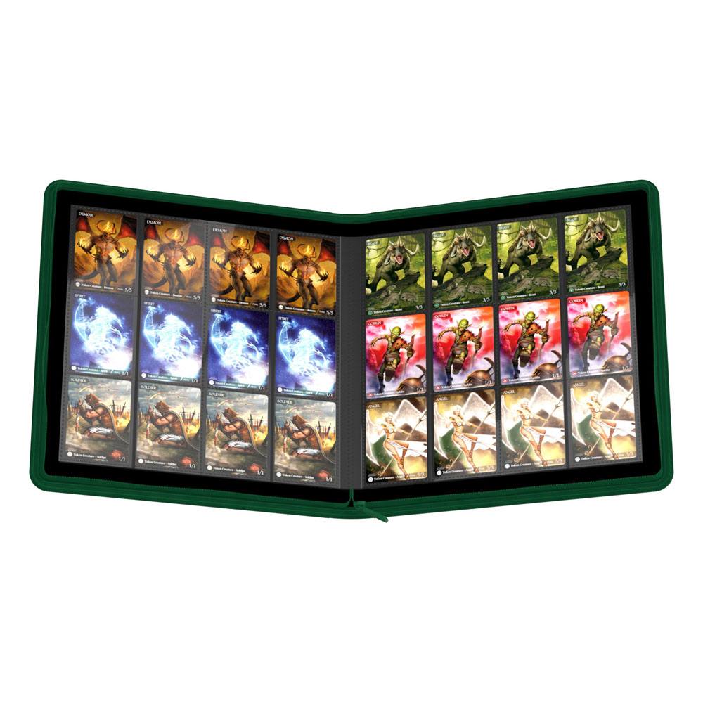 Ultimate Guard 12-Pocket QuadRow ZipFolio XenoSkin Grün