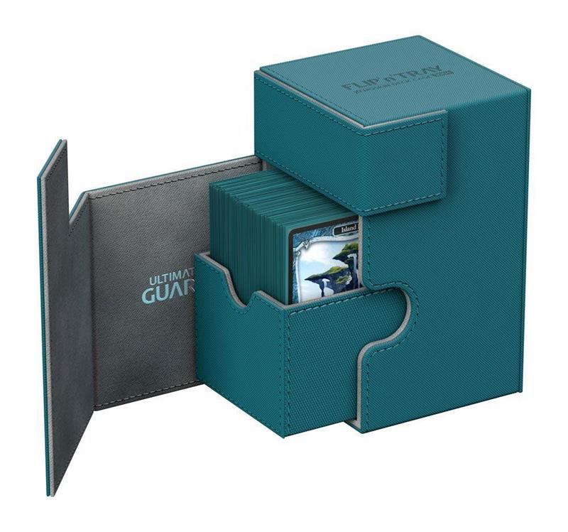 Ultimate Guard Flip´n´Tray Deck Case 100+ Standardgröße XenoSkin Petrolblau