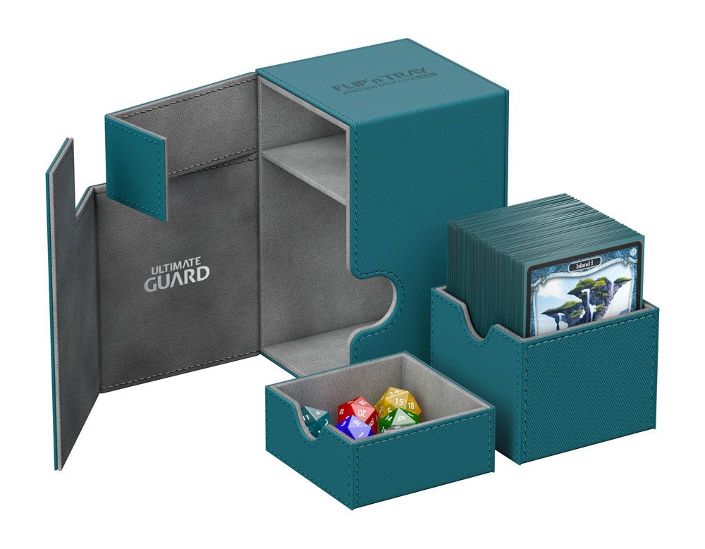 Ultimate Guard Flip´n´Tray Deck Case 100+ Standardgröße XenoSkin Petrolblau