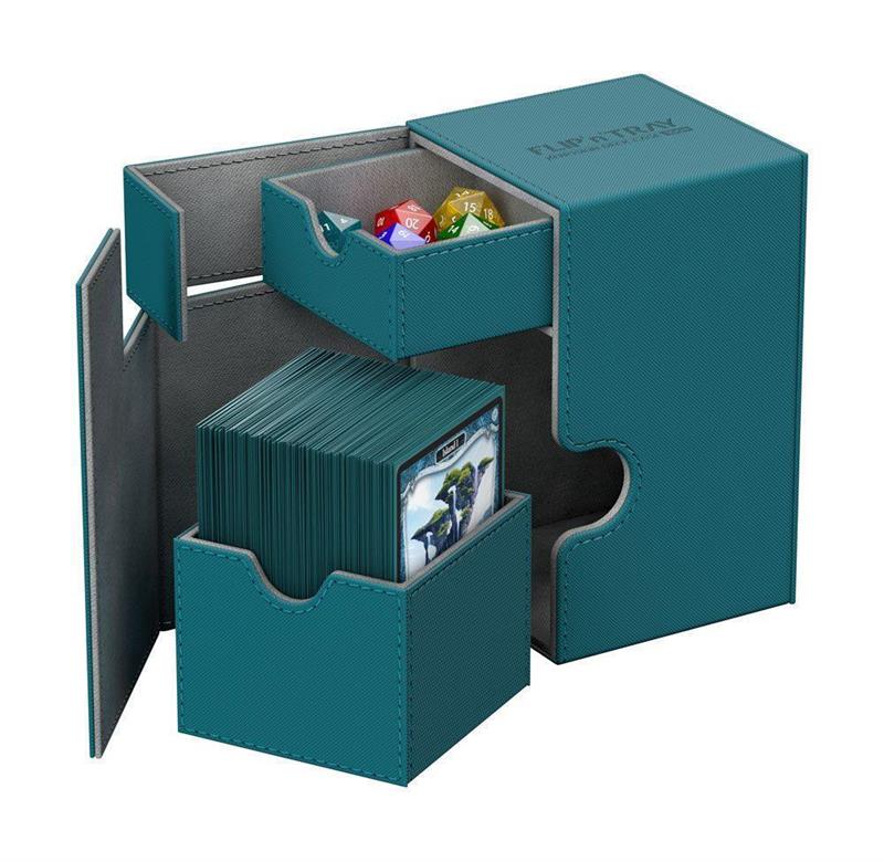 Ultimate Guard Flip´n´Tray Deck Case 100+ Standardgröße XenoSkin Petrolblau