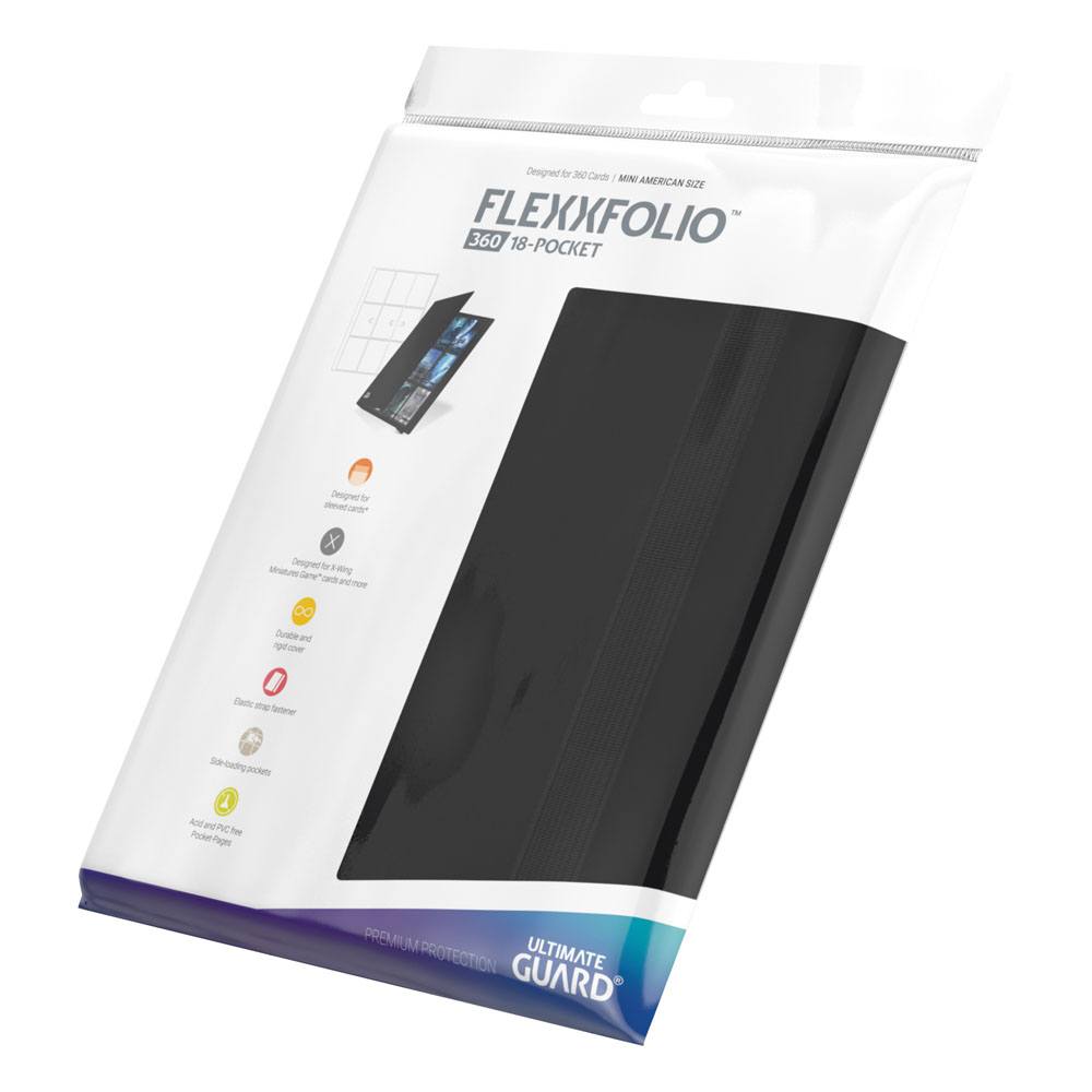 Ultimate Guard Flexxfolio 360 - 18-Pocket Mini American Black