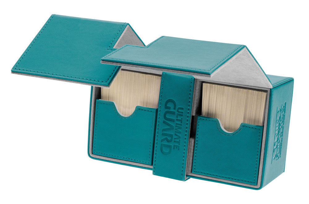 Ultimate Guard Twin Flip´n´Tray Deck Case 160+ Standardgröße XenoSkin™ Petrolblau