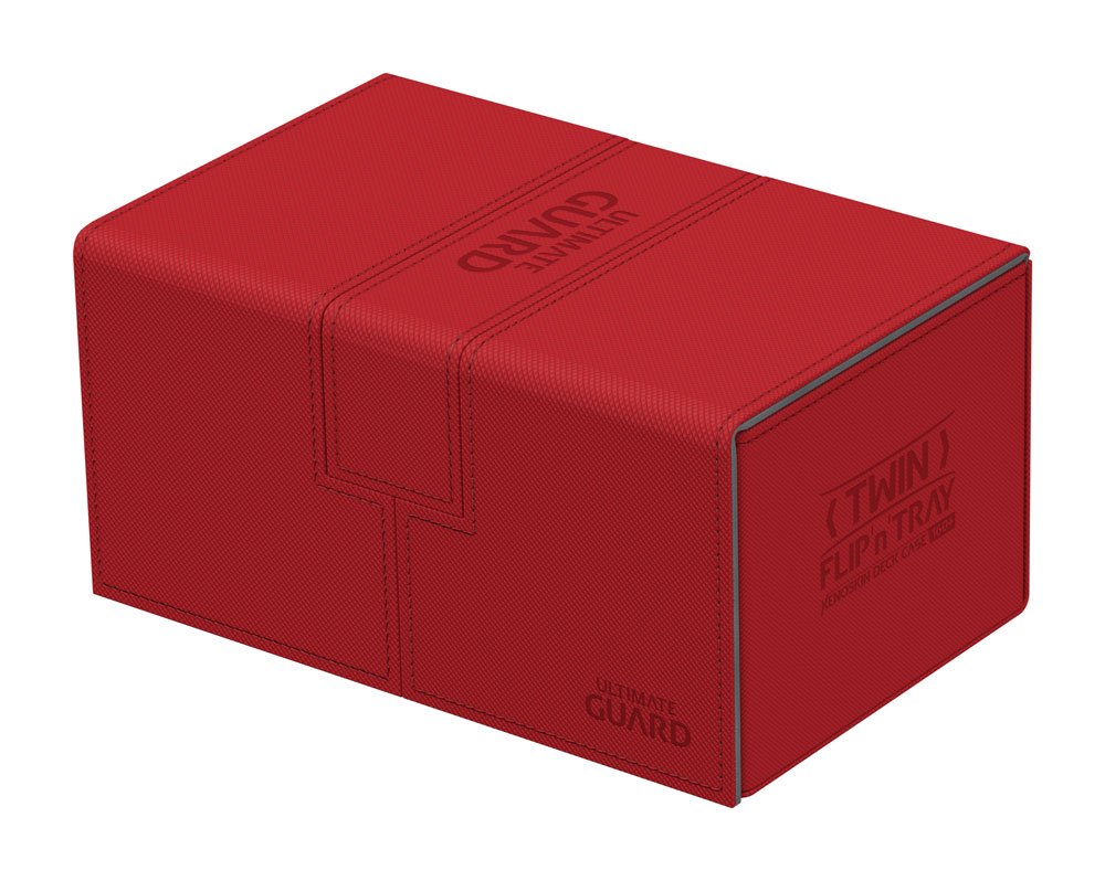 Ultimate Guard Twin Flip´n´Tray Deck Case 160+ Standardgröße XenoSkin™ Rot