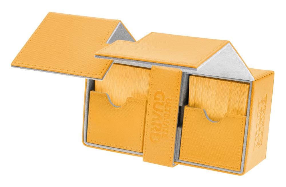 Ultimate Guard Twin Flip´n´Tray Deck Case 160+ Standardgröße XenoSkin™ Bernstein