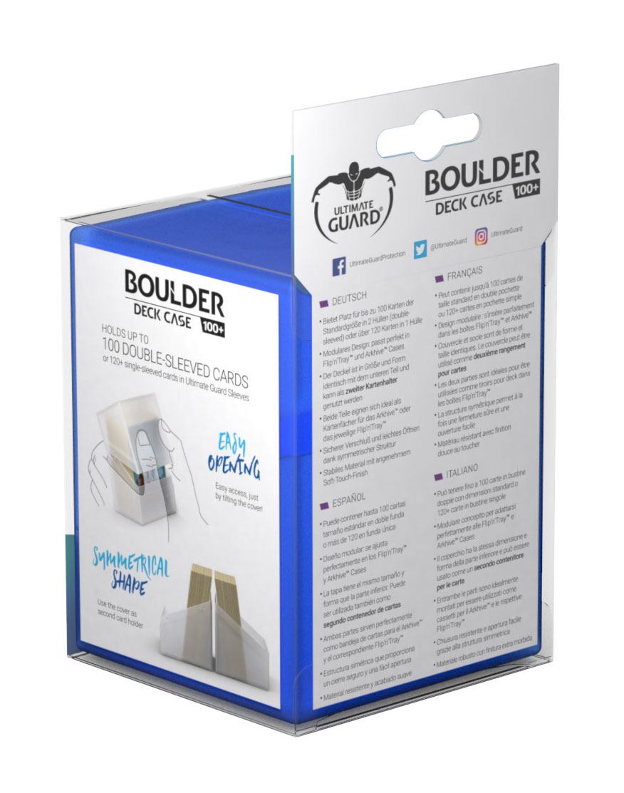 Ultimate Guard Boulder Deck Case 100+ Standard Size Sapphire
