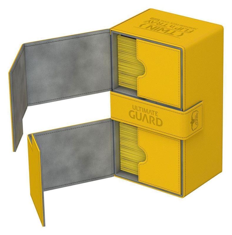 Ultimate Guard Twin Flip´n´Tray Deck Case 200+ Standardgröße XenoSkin Bernstein