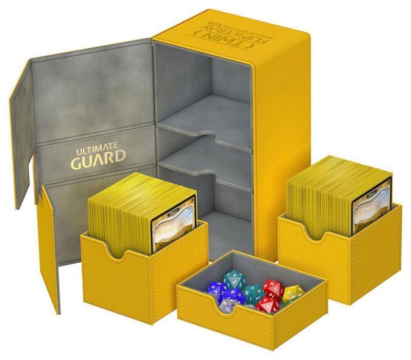 Ultimate Guard Twin Flip´n´Tray Deck Case 200+ Standardgröße XenoSkin Bernstein