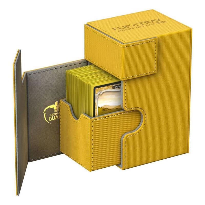 Ultimate Guard Flip´n´Tray Deck Case 80+ Standardgröße XenoSkin™ Bernstein
