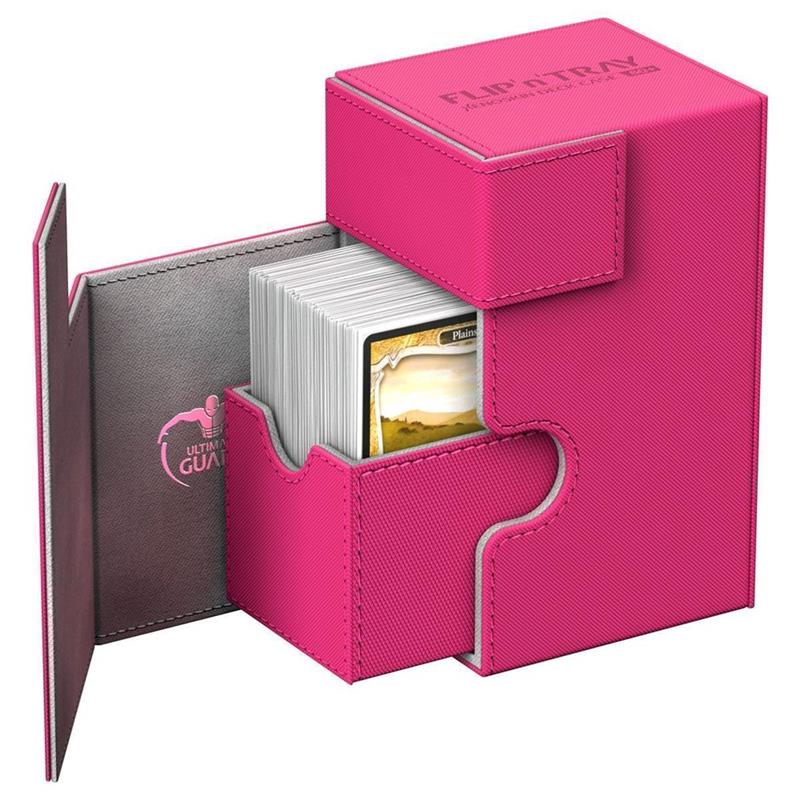 Ultimate Guard Flip´n´Tray Deck Case 80+ Standard Size XenoSkin™ Pink