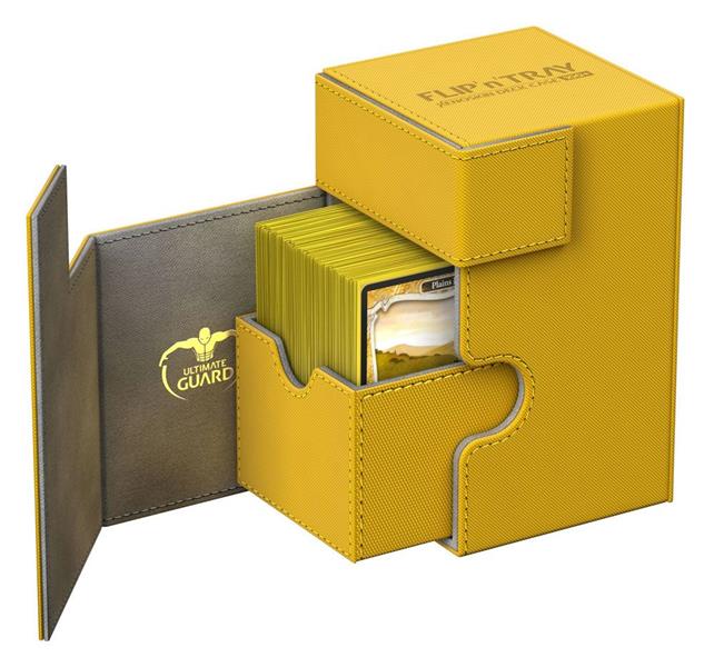 Ultimate Guard Flip´n´Tray Deck Case 100+ Standardgröße XenoSkin™ Bernstein