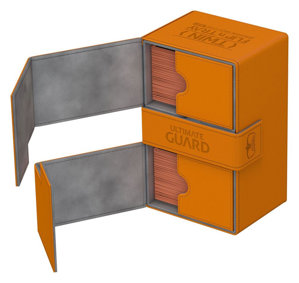 Ultimate Guard Twin Flip´n´Tray Deck Case 160+ Standard Size XenoSkin™ Orange