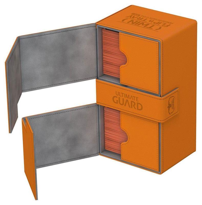 Ultimate Guard Twin Flip´n´Tray Deck Case 200+ Standard Size XenoSkin Orange