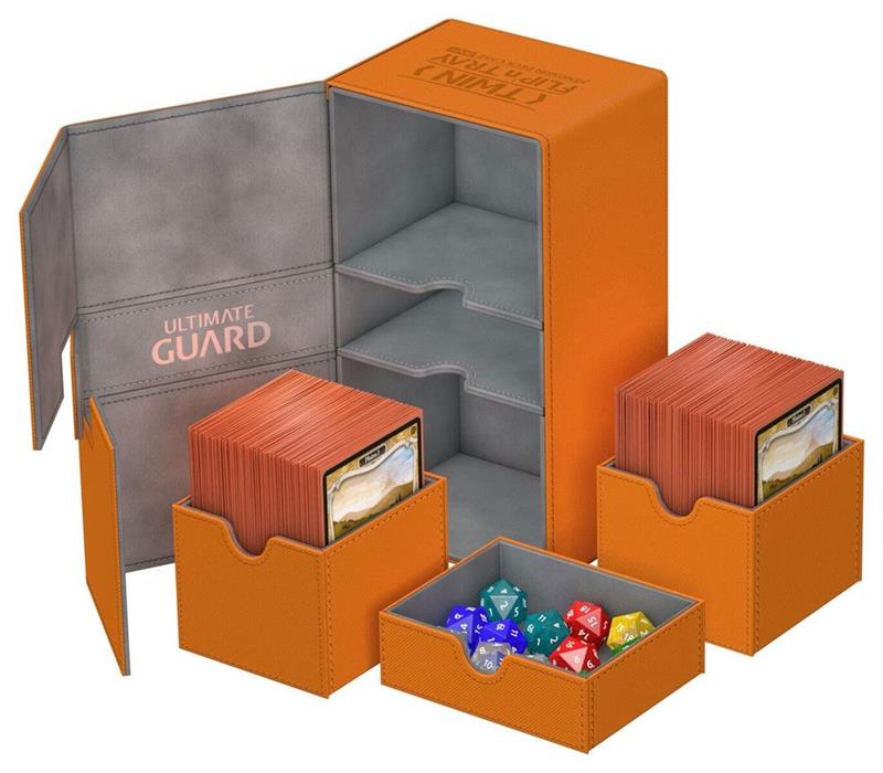 Ultimate Guard Twin Flip´n´Tray Deck Case 200+ Standard Size XenoSkin Orange