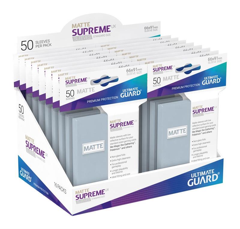Ultimate Guard Supreme UX Sleeves Standardgröße Matt Transparent (50)
